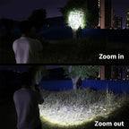 Lepro LED Rechargeable Flashlight, LP3000 High Lumens, Zoomable, Bright Flashlight, Waterproof, 5 Lighting Modes, Small Handheld Flashlight for Camping, Emergencies, USB Cable Included