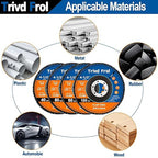 40 Pack Flap Discs 4 1/2 for Angle Grinder Sanding Disc - Trivd Frol 40/60/80/120 Grit T29 Flap Disc, 7/8 Inch Zirconia Abrasive Grinding Wheel Disc for Metal, Wood, Stainless Steel Finishing