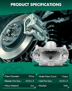 SCITOO 19B2662 Front Right Disc Brake Caliper Assembly w/Bracket For Honda For CR-V 2002-2004,For Honda For Element 2003-2011