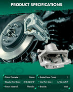 SCITOO Front Right Brake Caliper With Bracket 18B4844 Compatible For Jeep Liberty 2002-2007