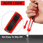 300 Pcs Box Cutters Retractable Utility Knife Office Supplies 9mm Wide Blade Cutter Compact Razor Knife for Home Use(Multicolor)