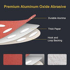 100 PCS 5 Inch Sanding Discs 400 Grit Hook and Loop Adhesive Round Sandpaper for Random Orbital Sander