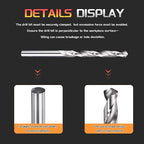 Drill Bit, 6.2mm Cutting Diameter, 4241 HSS 118° Cutting Angle Uncoated Bright Versatile Jobber Bits - (Applications: for Drilling Plastic Wood Soft Metal), 10-Pieces
