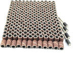Merryland Drum Sander Sanding Band for Dremel 184pcs, 120# 1/4" Sanding Sleeve 180pcs and Mandrel 4pcs Rotary Tool, Electric Power Tool Accessory DIY, RMTA184C4