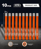 Dry Diamond Drill Bit Set,BGTEC 10pcs 1/4" 6mm Hole Saw for Granite,Marble,Masonry, Concrete, Tile/Ceramic, Glass, Hard Plastic,Vacuum Brazed Diamond Core Drill Bit Kit