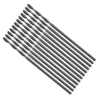 Drill Bit, 0.8mm Cutting Diameter, 4241 HSS Nitriding Black 118° Cutting Angle Versatile Jobber Bits - (Applications: for Drilling Plastic Wood Soft Metal), 12-Pieces