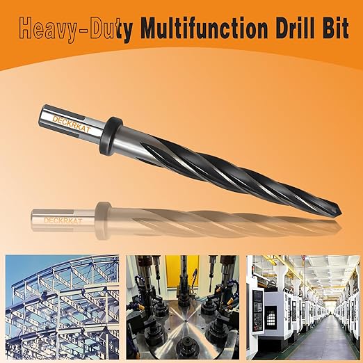 15/16" Reamer Drill Bit for Metal, M2 HSS Taper Reamer for Steel, Alloy, Wood, Plastic to Align, Enlarge Holes – 5-Spiral Flutes,1/2" Non-Slip Shank, 24mm Car Reamer, Bridge Construction Reamer.