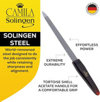 CS19 Sapphire Metal Nail File for Natural Nails Fingernail and Toenail Care, 8" Double Sided Coarse and Fine for Manicure and Pedicure