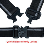 MELOTOUGH Quick Release Work Belt 1.5 Inch Web Work Tool Belt with Heavy Duty Metal Buckle for Tool Pouch, Construction, Electrical (Grey)