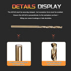 Drill Bit, 2.5mm Cutting Diameter, 4341 HSS Gold and Black 118° Cutting Angle Number Jobber Bits - (Applications: for Drilling Soft Metal Plastic Wood), 10-Pieces