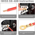 iCrimp SN-48B Pin Crimping Tools 3.96/4.8/5.08/6.3 mm 26-16AWG Crimper 0.14-1.5mm² for Dupont & JST-SM Molex Connectors and Terminals