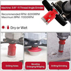 Diamond Core Drill Bit Set - 5pcs (25/35mm+20mm Drilling Milling Bit+50mm Beveling Chamfer Bit+HEX) Diamond Hole Saw Kit for Porcelain Ceramic Tile Marble Granite