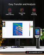 Firecore Thermal Camera FI160S, 320 x 240 Super Resolution, Thermal Imaging Cameras with Laser Pointer, PC Analysis, 160 x 120 IR Resolution Infrared Camera, -4°F to 1022°F, Temp Alert, 32GB Storage