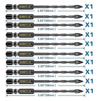 10 Pcs 1/8" Masonry Concrete Drill Bit Set for Tile Brick Glass Plastic Wood, Cross Tungsten Carbide Tip, Hex Shank, Work with Ceramic Porcelain Tile Wall Mirror Paver, 1/8 Inch Drill Bits,3mm