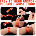 Epakh Paper Wristbands Neon Wrist Bands Waterproof Handbands for Events Lightweight Concert Wristbands Neon Colored Adhesive Wrist Band for Party