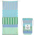 Dock & Bay Beach Towel - Quick Dry, Sand Free - Compact, Lightweight - 100% Recycled - Includes Bag - Sunset Boulevard - Set of 4 - Extra Large (200x90cm, 78x35)