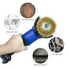 SALI 12 Pack Wire Cup Brush, 4 Inch Coarse Crimped Cup Brush for Grinders, with 5/8 Inch Arbor for Heavy Cleaning Rust, Stripping and Abrasive, for Angle Grinder