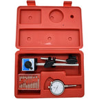 Dial Indicator with Magnetic Base, 0-1.0" Tester Gage, 0.001" Precision Test Indicator with Point Precision Inspection Set,Magnetic Dial Indicator Base Holder with Fine Adjustment Long Arm