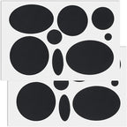 16PCS Down Jacket Repair Patch, Self Adhesive Puffer Jacket Repair Kit, Black Nylon Fabric Repair Tape for Coats, Tents, Sleeping Bags