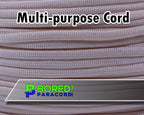 BORED? PARACORD! 550 lb Paracord - Ideal for Crafting, Camping, DIY Projects, Active & Military Outdoors - Strong Survival Rope - Tactical Parachute Cord Type III - Cream 250 Feet