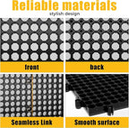 12 Black Plastic Peg Board Set Contains 428 Accessories, High Load-Bearing, Rust-Proof, Non-Sagging, Non-Grooved, Tools Can be Styled at Will, and the Tool Storage System Gives You a New Experience