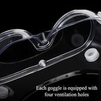 Safety Goggles Anti Fog Lab Goggles Clear Protective Eye Goggles Adjustable Safety Goggles for Chemistry Lab Mowing