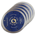 5pc/Lot 4.5 inch Tile Diamond Blade Super Thin Diamond Turbo Saw Blade Porcelain Tile Blade for Granite Marble Ceramic Tile Cutting