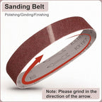 HARFINGTON 4 x 36 Inch Sanding Belts, 2 Pcs 100 Grits Aluminum Oxide Abrasive Belt Sander File Belt for Woodworking, Metal Polishing, Knife Sharpener