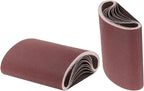 uxcell 10pcs 8" x 19" Sanding Belts 120 Grits Aluminum Oxide Abrasive Belt Sander Paper Sanding Papers for Metal Wood Grinding Polishing, Reddish Brown