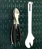 Wall Control Pegboard Organizer 4 ft. Metal Pegboard Standard Tool Storage Kit with Green Toolboard and Black Accessories