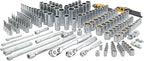 DEWALT Mechanics Tool Set, SAE and Metric, 1/2, 1/4, 3/8 Drive Sizes, 192-Piece (DWMT75049)