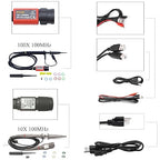 Hantek DSO2C10 Digital Storage Oscilloscope 100MHz Bandwidth 2CH Dual Channel 1GSa/s 8M Memory Depth with High Voltage Probre