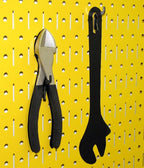 Wall Control Pegboard 32in x 16in Yellow Metal Pegboard Tool Board Panel