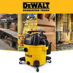 DEWALT DXV10P 10 Gallon Poly Wet Dry Vacuum Yellow