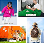45PCS Nylon Repair Patch Self-Adhesive Pre-Cut Fabric Patch Down Jacket Repair Patches for Puffer Jackets Tenacious Tape Polyester Waterproof Lightweight Tent Repair Patch for Clothes Bag(White)