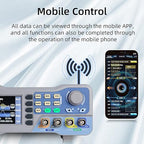 Koolertron DDS Signal Generator Counter, 2.8in Screen Display 60MHz High Precision Dual-Channel Arbitrary Waveform Generator Frequency Meter 275MSa/s Function Generators for Scientific,Laboratories