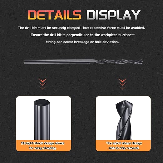 Drill Bit, 1.2mm Cutting Diameter, 4241 HSS Nitriding Black 118° Cutting Angle Versatile Jobber Bits - (Applications: for Drilling Plastic Wood Soft Metal), 12-Pieces