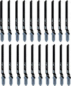 20-Piece T119BO 3 Inch 12 TPI Assorted T-Shank Scrolling Jig Saw Blades Set for Precision Cutting Wood