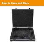 M2 High Speed Steel Premium Chucking Reamer Set, 14 pcs Over and Under Sizes 0.1240'' Thru 0.5010'', Spiral Flute, Enlarge, Smoothing and Finishing Holes