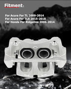cciyu Front Right Brake Caliper Assembly w/Bracket 19B3103 2009-2014 For Acura For TL,2015-2020 For Acura For TLX,2006-2014 For Honda For Ridgeline