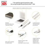 AFA Tooling - Deburring Tool with 11 High Speed Steel Swivel Blades and Tungsten Carbide Scribe - Works on Metal, Resin, PVC Pipes, Copper, Plastic and 3D Printed Edges - Plumbing & 3D Printing Tool