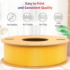 PLA+ 3D Printer Filament 1.75mm No Tangle, Neatly Wound Filament Net Weight 250g Spool, PLA Pro Plus, Silk Gold