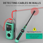 Underground Cable Locator, Wire Locator Tracer Detector, Test Short Circuit Breaker of Wall and Underground Cables, Cable Tester for Dog Fence Cables Irrigation Control Wires Telephone Line