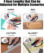 KingTool Box Cutter Utility Knife - Box Cutter Retractable Box Opener With Total 5 pcs SK5 Blades, Aluminum Shell With Rubber Grip, Razor Blades Utility Knife For Package