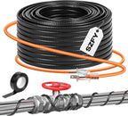 3FT~200FT Heat Tape for Water Pipes, -40°F Deicing Cable,Pipe Heat Cables for Roof,Gutter，Farm，Freeze Protetion Heating Wires, Heated Water Hose,Plumbing Fixtures,120V 5W/FT (6FT)