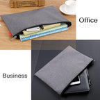 5 Pack Canvas Zipper Tool Bag Set, 13.3" x 9.4" 14oz Heavy Duty Waterproof Multipurpose Utility Multi Tool Storage Pouch Case for Organizing and Sorting Household Tools, Spare Parts (5 Colors)