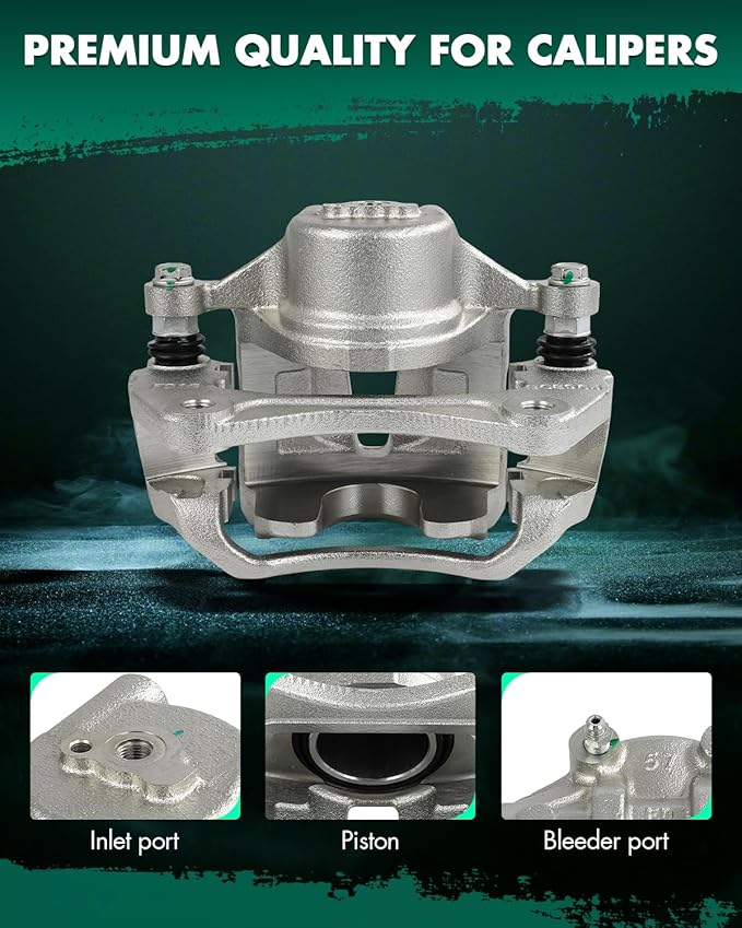 SCITOO Front Left Brake Caliper With Bracket 19B6407 Compatible For Kia For Forte 2010-2013,For Kia For Forte Koup 2010-2013,For Kia For Forte5 2012-2013