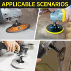 Angle Grinder Attachments Kit with 3 Extension Rods (5.5"/4"/3"), 4 Sets Flange Nut Assemblies & 2 Spanner Wrench - 5/8"-11 Thread Compatible with DeWalt Milwaukee Makita Bosch Grinder Accessories