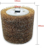 SIGNI Copper Coated Steel Wire Drawing Polishing Burnishing Wheel for surface finishing of Stainless Steel, Aluminum, Metal and Wood (Copper coated steel wire 0.15mm)