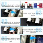Heavy Duty Industrial Grade 3/4" NPT 3 Stage Air Drying System,Coalescing Filter, Particulate Filter, Desiccant Dryer and Air Regulator, Manual Drain, For Plasma Cutter and Paint Spray